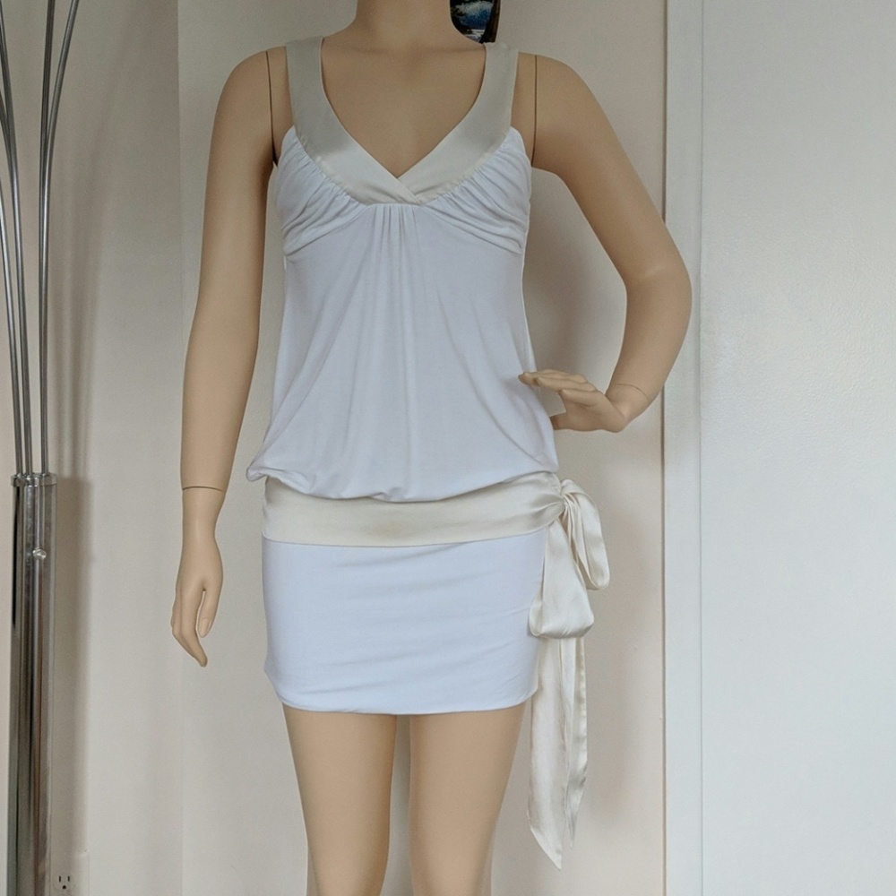 Bebe mini white dress